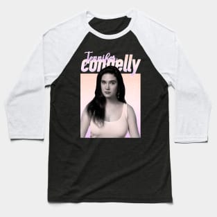 Jennifer Connelly // Vintage Pastel Style // Baseball T-Shirt